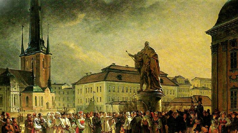 j. g. sandberg folklivs-ett ar i sverige oil painting image